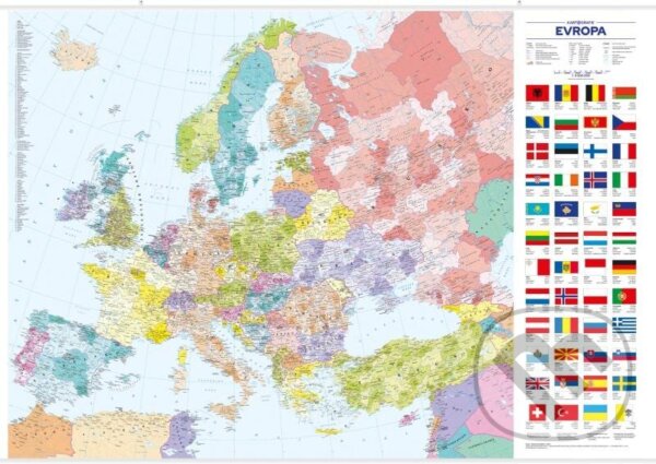 Evropa – nástěnná administrativní mapa (Kartografie Praha). Kartografie Praha, 2024 Evropa – nástěnná administrativní mapa (Kartografie Praha). Kartografie Praha, 2024