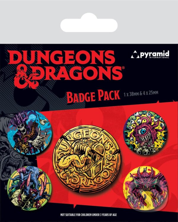 Společenská hra: Set odznakov Dungeon and Dragons (Trigo). Trigo, 2024 Společenská hra: Set odznakov Dungeon and Dragons (Trigo). Trigo, 2024