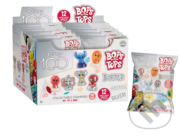 Společenská hra: Pečiatky Disney 100 Bops/Tops (Trigo). Trigo, 2024 Společenská hra: Pečiatky Disney 100 Bops/Tops (Trigo). Trigo, 2024