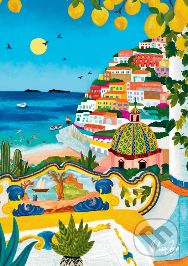 Puzzle: Positano (Nolwenn Studio). Pieces & Peace Puzzle: Positano (Nolwenn Studio). Pieces & Peace