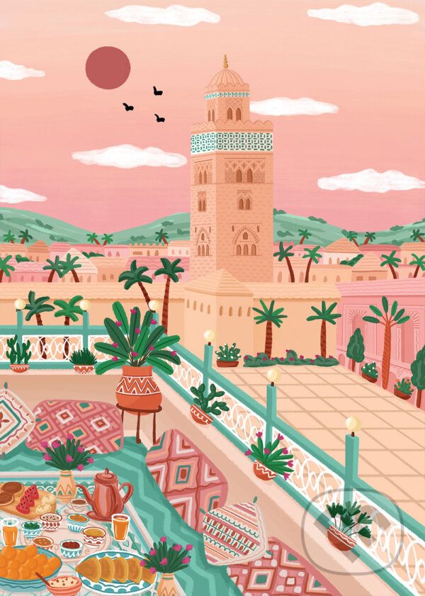 Puzzle: Mešita Koutoubia, Maroko (Kachhadiya Nidhi). Pieces & Peace Puzzle: Mešita Koutoubia, Maroko (Kachhadiya Nidhi). Pieces & Peace