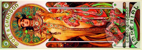 Puzzle: Mucha - Moët & Chandon-Grand Crémant Impérial, 1899 (Alfons Mucha). Bluebird Puzzle: Mucha - Moët & Chandon-Grand Crémant Impérial, 1899 (Alfons Mucha). Bluebird