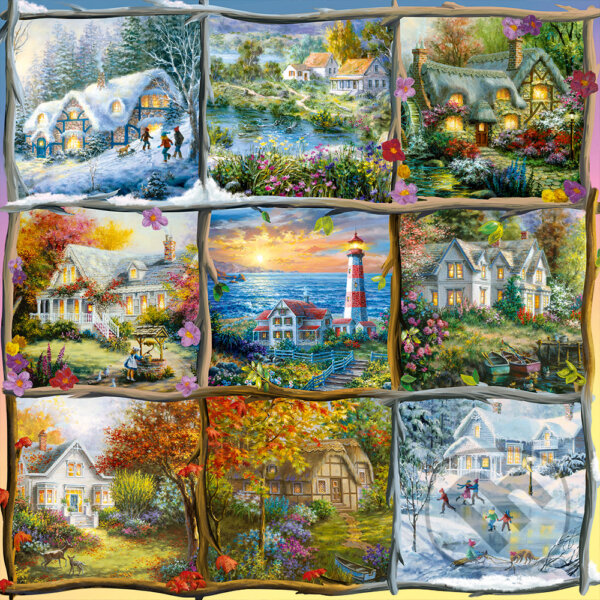 Puzzle: Koláž ročných období (Alipson Puzzle). Alipson Puzzle Puzzle: Koláž ročných období (Alipson Puzzle). Alipson Puzzle