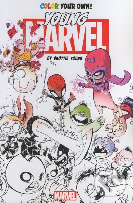 Kniha: Color Your Own: Young Marvel (Skottie Young). Marvel, 2016 Kniha: Color Your Own: Young Marvel (Skottie Young). Marvel, 2016