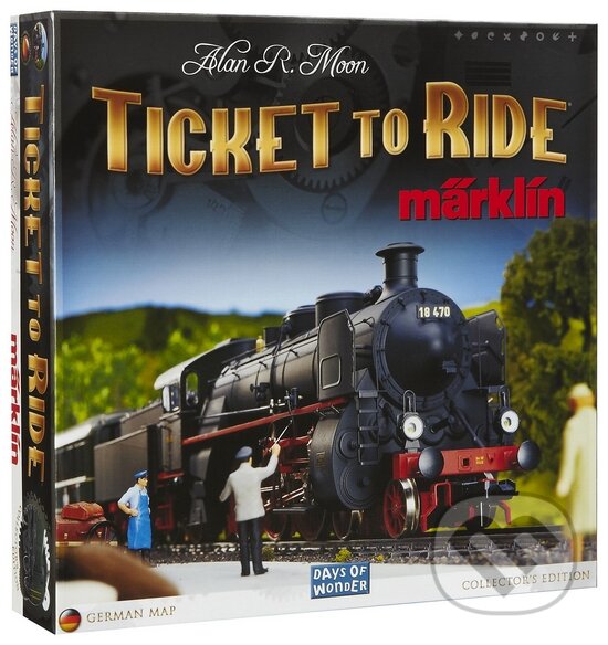 Společenská hra: Ticket to Ride Märklin (Alan R. Moon). Days of Wonder, 2006 Společenská hra: Ticket to Ride Märklin (Alan R. Moon). Days of Wonder, 2006