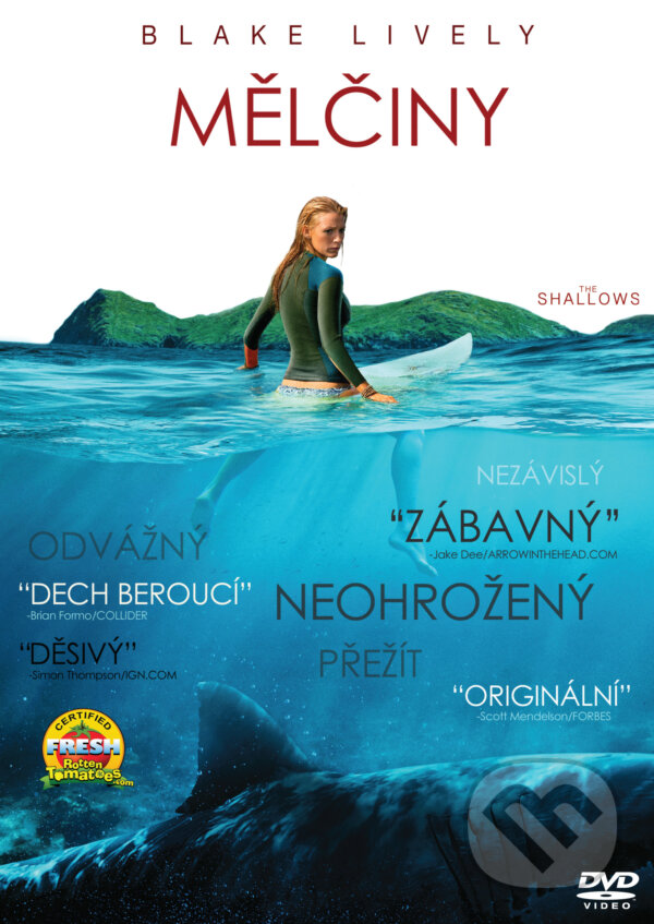 Film: Mělčiny (Jaume Collet-Serra) (DVD). Bonton Film, 2017 Film: Mělčiny (Jaume Collet-Serra) (DVD). Bonton Film, 2017