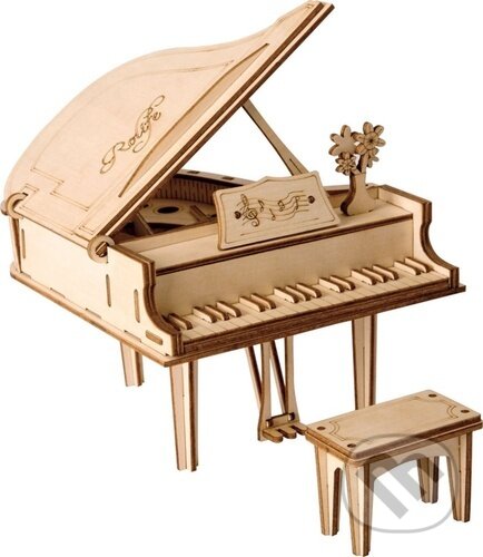 3D dřevěné puzzle Klavír, Robotime, 2024