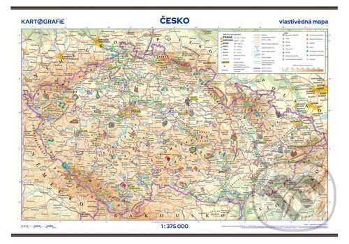 Česko Vlastivědná mapa (Kartografie Praha). Kartografie Praha, 2024 Česko Vlastivědná mapa (Kartografie Praha). Kartografie Praha, 2024