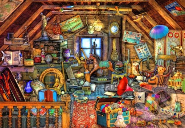 Puzzle: Hidden Object Attic (Bluebird). Bluebird Puzzle: Hidden Object Attic (Bluebird). Bluebird