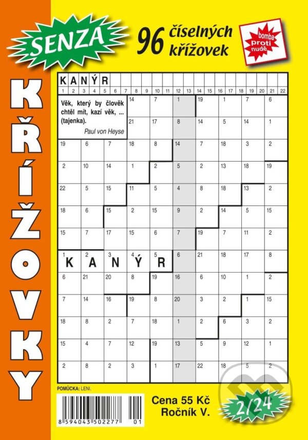 Kniha: Senza číselné křížovky 2/2024 (Telpres). Telpres, 2024 Kniha: Senza číselné křížovky 2/2024 (Telpres). Telpres, 2024