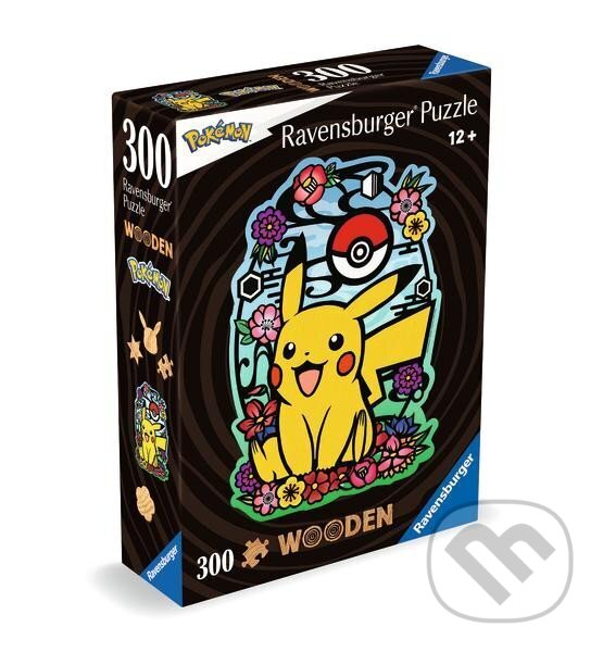 Puzzle: Dřevěné puzzle Pikachu (Ravensburger). Ravensburger, 2024 Puzzle: Dřevěné puzzle Pikachu (Ravensburger). Ravensburger, 2024