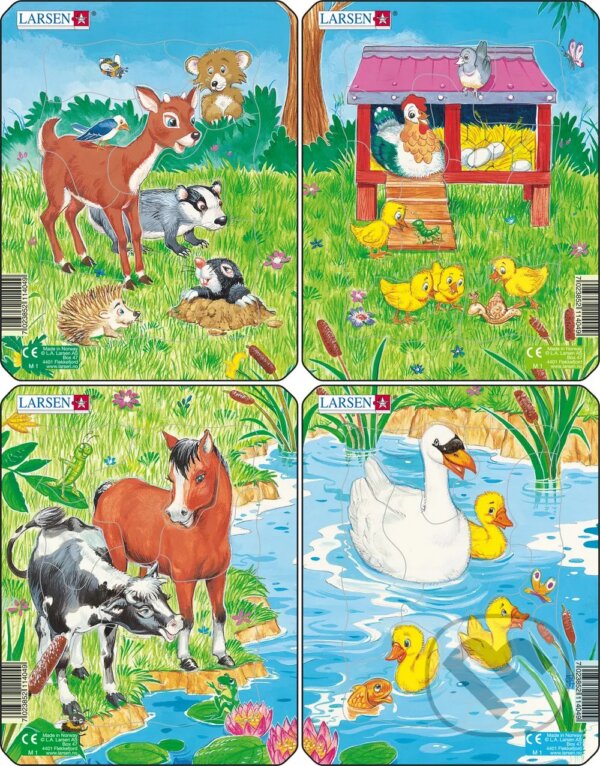 Puzzle: Roztomilé zvieratká (M1) (Larsen). Larsen Puzzle: Roztomilé zvieratká (M1) (Larsen). Larsen