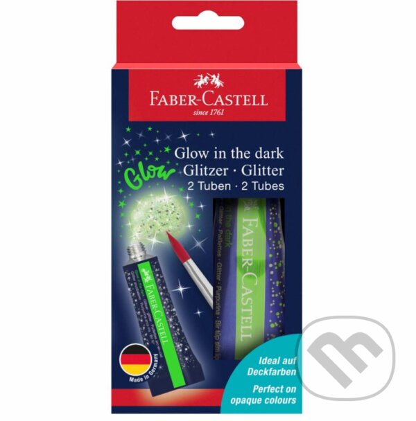 Trblietavá farba Glow v tube, Faber-Castell