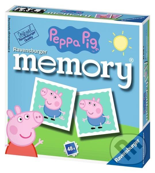 Společenská hra: Pexeso mini Prasátko Peppa (Ravensburger). Ravensburger, 2024 Společenská hra: Pexeso mini Prasátko Peppa (Ravensburger). Ravensburger, 2024