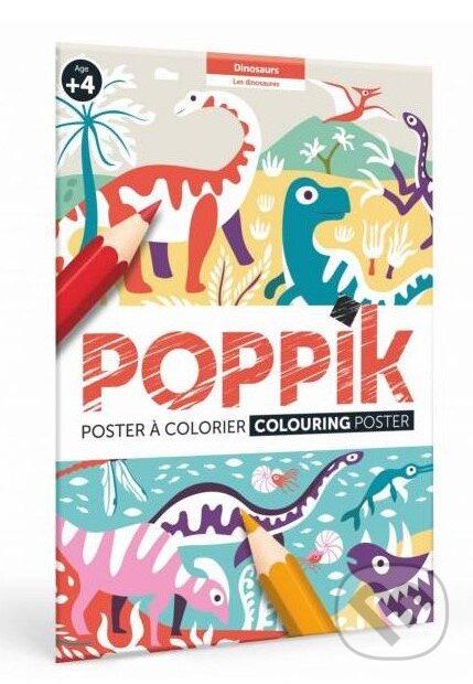 Omalovánkový plakát Dinosauři (Poppik). Poppik Omalovánkový plakát Dinosauři (Poppik). Poppik