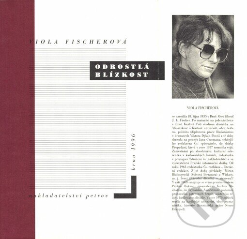 Kniha: Odrostlá blízkost (Fischerová Viola). Petrov, 1996 Kniha: Odrostlá blízkost (Fischerová Viola). Petrov, 1996