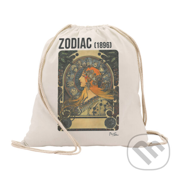Plátěný sáček Alfons Mucha - Zodiak (Presco Group). Presco Group, 2024 Plátěný sáček Alfons Mucha - Zodiak (Presco Group). Presco Group, 2024