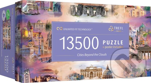 Puzzle: Trefl Puzzle 13500 UFT - Mestá za oblakmi (Trefl). Trefl, 2024 Puzzle: Trefl Puzzle 13500 UFT - Mestá za oblakmi (Trefl). Trefl, 2024