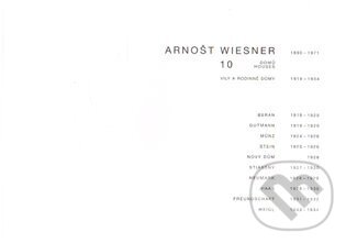 Kniha: Arnošt Wiesner - 10 domů (Obecní dům Brno). Obecní dům Brno, 2015 Kniha: Arnošt Wiesner - 10 domů (Obecní dům Brno). Obecní dům Brno, 2015
