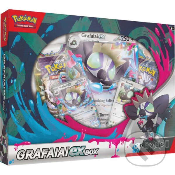 Společenská hra: Pokémon TCG: Grafaiai ex Box (Pokemon). Pokemon, 2024 Společenská hra: Pokémon TCG: Grafaiai ex Box (Pokemon). Pokemon, 2024