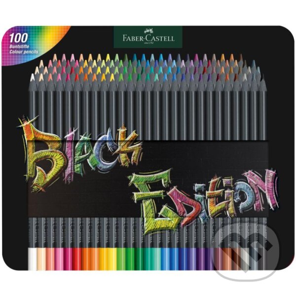 Pastelky Black Edition set plech 100 farebné (Faber-Castell). Faber-Castell Pastelky Black Edition set plech 100 farebné (Faber-Castell). Faber-Castell