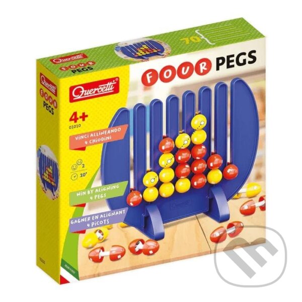 Společenská hra: Four Pegs (Quercetti). Quercetti, 2024 Společenská hra: Four Pegs (Quercetti). Quercetti, 2024