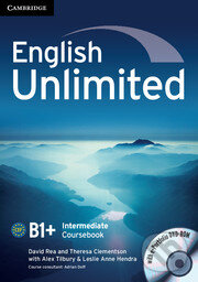 Kniha: English Unlimited - Intermediate - Coursebook (David Rea a Theresa Clementson). Cambridge University Press, 2011 Kniha: English Unlimited - Intermediate - Coursebook (David Rea a Theresa Clementson). Cambridge University Press, 2011