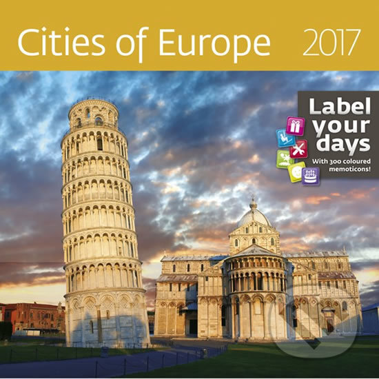 Kalendář nástěnný 2017 - Cities of Europe, Helma, 2016