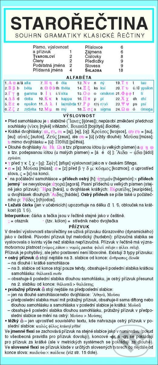 Kniha: Starořečtina - souhrn gramatiky (Holman). Holman, 2024 Kniha: Starořečtina - souhrn gramatiky (Holman). Holman, 2024