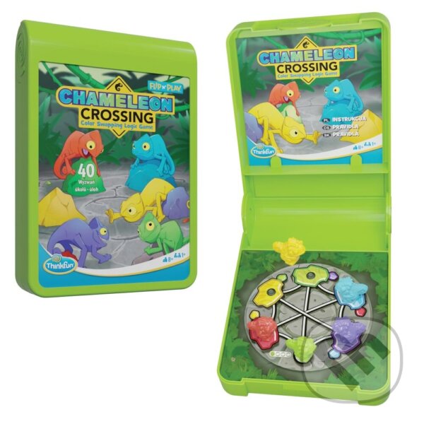 Společenská hra: ThinkFun Flip & Play: Ztracení chameleoni (Ravensburger). Ravensburger, 2024 Společenská hra: ThinkFun Flip & Play: Ztracení chameleoni (Ravensburger). Ravensburger, 2024