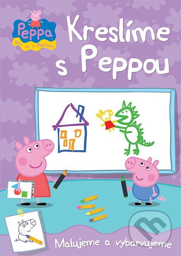 Kniha: Prasátko Peppa: Kreslíme s Peppou (Mark Baker). Egmont ČR, 2013 Kniha: Prasátko Peppa: Kreslíme s Peppou (Mark Baker). Egmont ČR, 2013