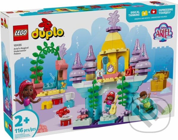 Společenská hra: LEGO® DUPLO® 10435 Arielin čarovný podmorský palác (LEGO). LEGO, 2024 Společenská hra: LEGO® DUPLO® 10435 Arielin čarovný podmorský palác (LEGO). LEGO, 2024