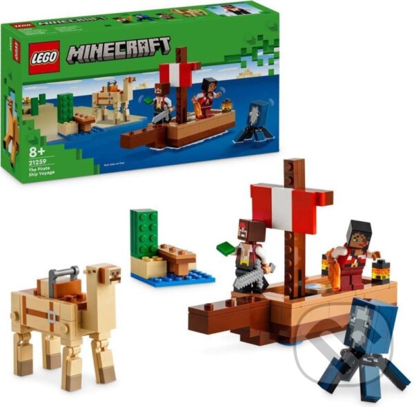 Společenská hra: LEGO® Minecraft® 21259 Plavba na pirátskej lodi (LEGO). LEGO, 2024 Společenská hra: LEGO® Minecraft® 21259 Plavba na pirátskej lodi (LEGO). LEGO, 2024