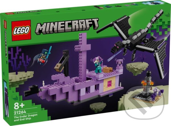 Společenská hra: LEGO® Minecraft® 21264 Drak z Enderu a loď z Endu (LEGO). LEGO, 2024 Společenská hra: LEGO® Minecraft® 21264 Drak z Enderu a loď z Endu (LEGO). LEGO, 2024