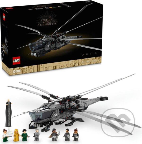 Společenská hra: LEGO® Icons 10327 Duna: Atreides Royal Ornithopter (LEGO). LEGO, 2024 Společenská hra: LEGO® Icons 10327 Duna: Atreides Royal Ornithopter (LEGO). LEGO, 2024