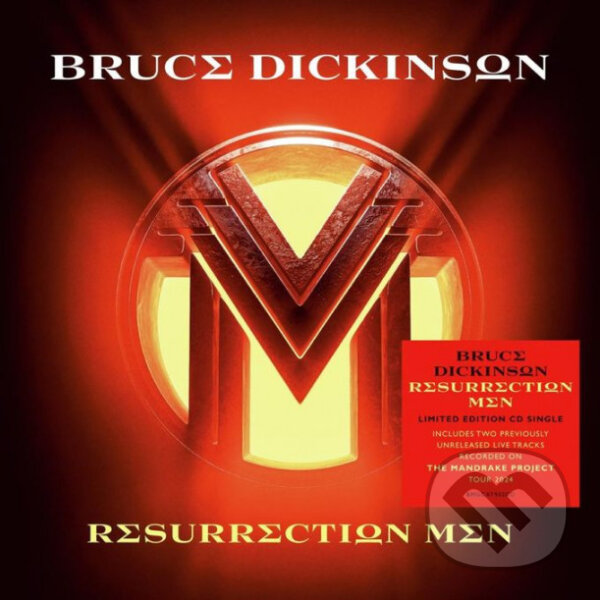 Hudební CD: Bruce Dickinson: Resurrection Men (Hudobné albumy). Hudobné albumy, 2024 Hudební CD: Bruce Dickinson: Resurrection Men (Hudobné albumy). Hudobné albumy, 2024