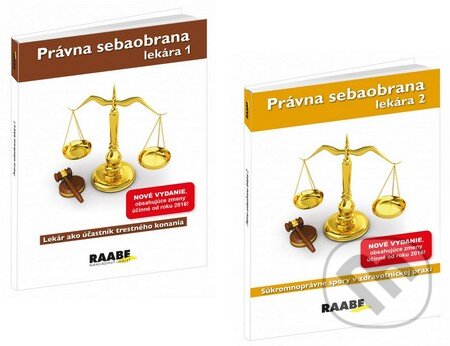 Kniha: Právna sebaobrana lekára 1 + Právna sebaobrana lekára 2 (kolekcia 2 titulov) (Eva Braxatorisová a Martin Hudák). Raabe, 2016 Kniha: Právna sebaobrana lekára 1 + Právna sebaobrana lekára 2 (kolekcia 2 titulov) (Eva Braxatorisová a Martin Hudák). Raabe, 2016