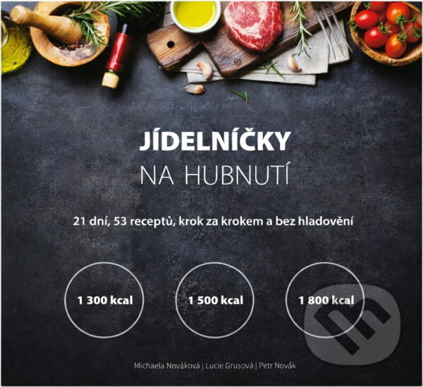 Kniha: Jídelníčky na hubnutí (Lucie Grusová, Michaela Nováková a Petr Novák). , 2019 Kniha: Jídelníčky na hubnutí (Lucie Grusová, Michaela Nováková a Petr Novák). , 2019