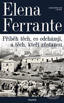 Kniha: Příběh těch, co odcházejí, a těch, kteří zůstanou (Elena Ferrante). Prostor, 2017 Kniha: Příběh těch, co odcházejí, a těch, kteří zůstanou (Elena Ferrante). Prostor, 2017