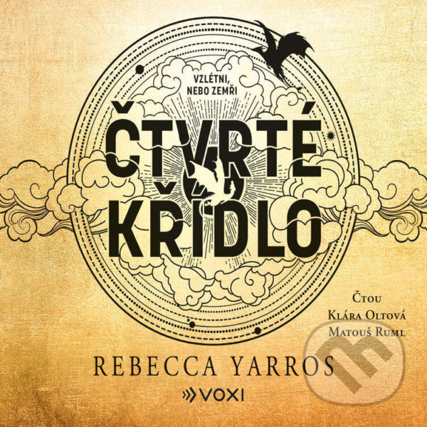 Audiokniha: Čtvrté křídlo (Rebecca Yarros). Voxi, 2024 Audiokniha: Čtvrté křídlo (Rebecca Yarros). Voxi, 2024