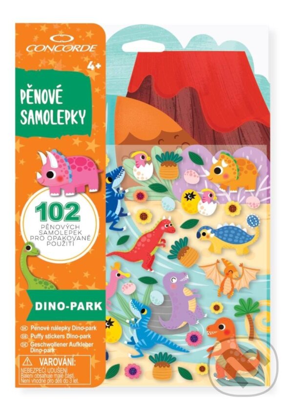 Společenská hra: Pěnové samolepky - Dino park (Concorde). Concorde, 2024 Společenská hra: Pěnové samolepky - Dino park (Concorde). Concorde, 2024