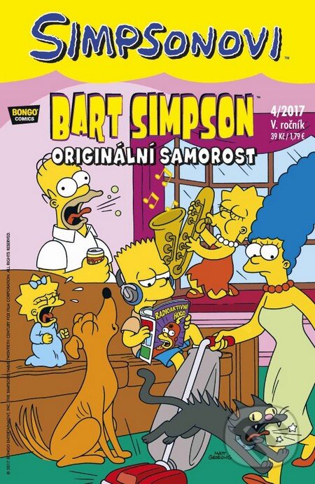 Kniha: Bart Simpson: Originální samorost (Matt Groening). Crew, 2017 Kniha: Bart Simpson: Originální samorost (Matt Groening). Crew, 2017