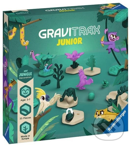 Společenská hra: GraviTrax Junior Džungle (Ravensburger). Ravensburger, 2024 Společenská hra: GraviTrax Junior Džungle (Ravensburger). Ravensburger, 2024