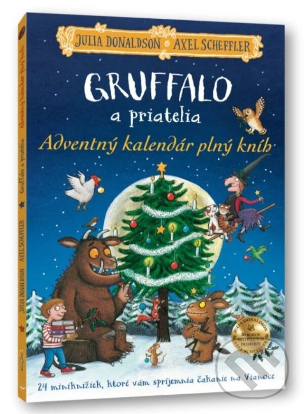 Kniha: Gruffalo a priatelia - Adventný kalendár plný kníh (Julia Donaldson). Svojtka&Co., 2024 Kniha: Gruffalo a priatelia - Adventný kalendár plný kníh (Julia Donaldson). Svojtka&Co., 2024