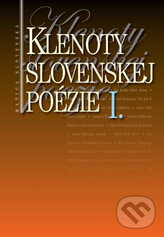 Klenoty slovenskej poézie I. - Jaroslav Rezník, Matica slovenská, 2017