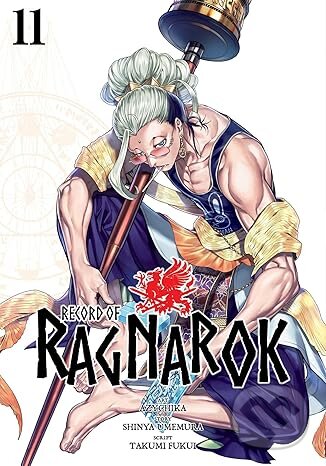 Kniha: Record of Ragnarok 11 (Shinya Umemura, Takumi Fukui a Azychika). Viz Media, 2024 Kniha: Record of Ragnarok 11 (Shinya Umemura, Takumi Fukui a Azychika). Viz Media, 2024