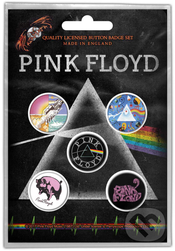 Set 5 odznakovPink Floyd: Prism (Pink Floyd). Pink Floyd, 2023 Set 5 odznakovPink Floyd: Prism (Pink Floyd). Pink Floyd, 2023