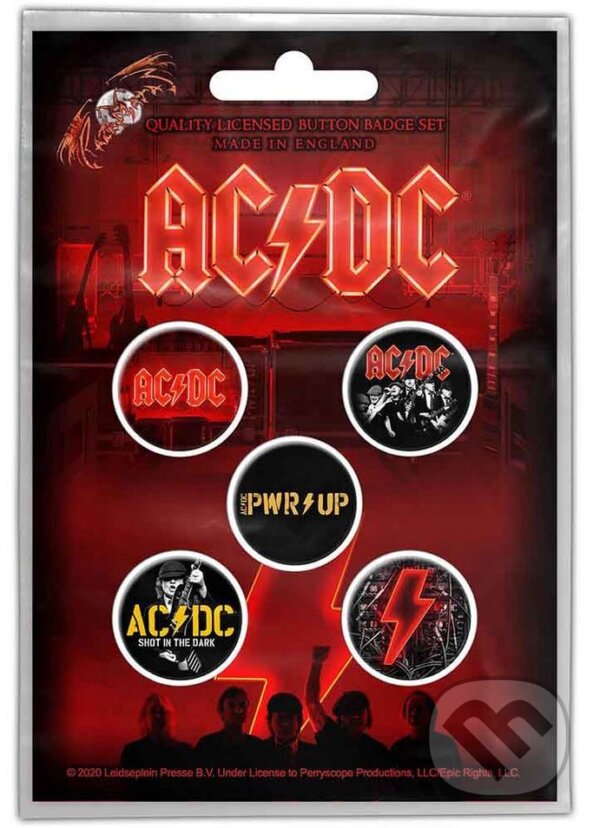 Set 5 odznakov AC/DC: Power Up (). , 2024 Set 5 odznakov AC/DC: Power Up (). , 2024