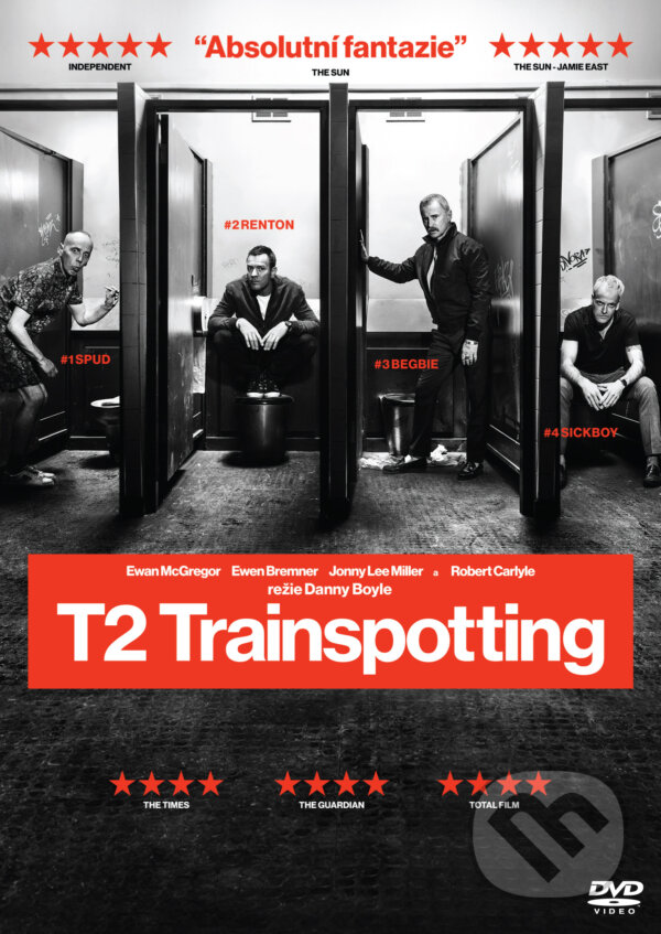Film: T2 Trainspotting (Danny Boyle) (DVD). Bonton Film, 2017 Film: T2 Trainspotting (Danny Boyle) (DVD). Bonton Film, 2017