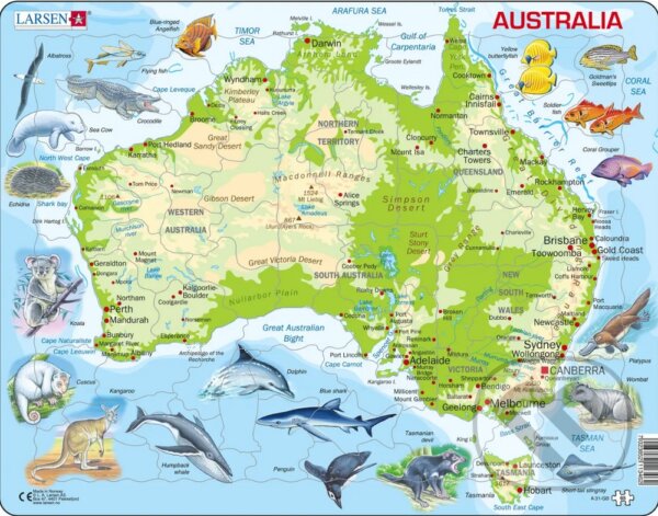Puzzle: Austrália (A31) (Larsen). Larsen, 2024 Puzzle: Austrália (A31) (Larsen). Larsen, 2024